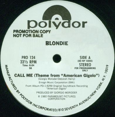 Blondie / Giorgio Moroder – Call Me / Night Drive (Vinyl)