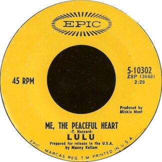 Lulu – Me, The Peaceful Heart/Look Out (7" Vinyl)