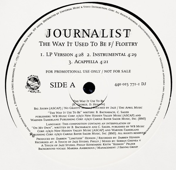 Journalist – The Way It Used To Be (Vinyl)