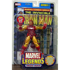 Marvel Legends Series 1 IRON MAN 6" Figure Gold Variant 2002 Gold Variant ToyBiz
