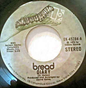 Bread ‎– Diary / Down On My Knees (7")