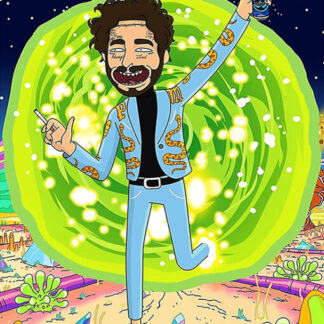 Post Malone | Rick and Morty (Poster)