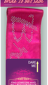 Dare Me! Bride-To-Be Sash (Board Game)