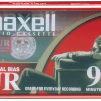 Maxell UR-90 Single Normal Bias Audio Cassette 90 Minute With Case 1 Pack