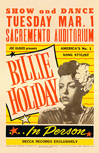 Billie Holiday | Sacremento (Poster)