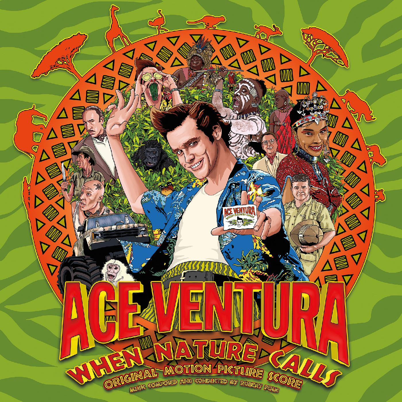 Various Artists - Ace Ventura: When Nature Calls - Original Motion Picture Score (TURQUOISE & ORANGE SPLIT WITH RED SPLATTER VINYL)