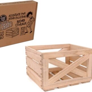 Vinyl Styl VS-RS-06l Express LP Crate 12 Inch LP Record Storage 40+ Capacity Wood