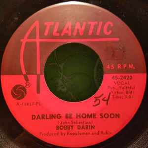 Bobby Darin – Darling Be Home Soon (7" Vinyl)