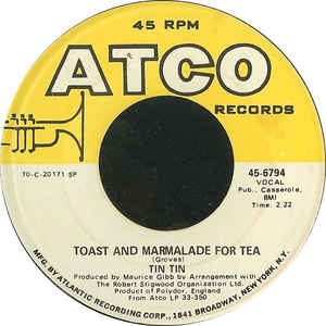 Tin Tin ‎– Toast And Marmalade For Tea