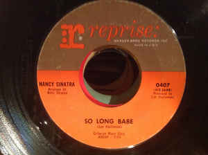 Nancy Sinatra ‎– So Long Babe