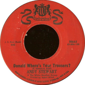 Andy Stewart With The White Heather Group – Donald, Where's Your Troosers?/The Battle's O'er (7" Vinyl)