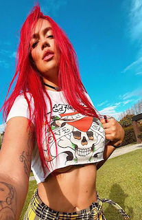 Karol G | Portrait (Red) (Poster)
