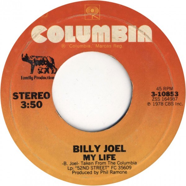 Billy Joel – My Life/52nd Street (7" Vinyl)