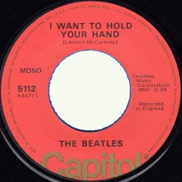 Beatles, The – I Want To Hold Your Hand / I Saw Her Standing There (7" Vinyl)