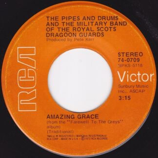 Pipes And Drums, The And The Military Band Of The Royal Scots Dragoon Guards – Amazing Grace/Cornet Carillon (7" Vinyl)