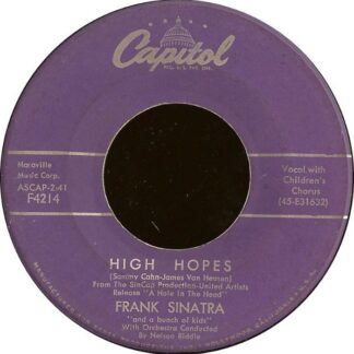 Frank Sinatra – High Hopes / All My Tomorrows (7" Vinyl)