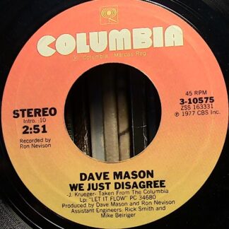 Dave Mason – We Just Disagree/Mystic Traveler (7" Vinyl)