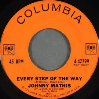 Johnny Mathis – Every Step Of The Way/No Man Can Stand Alone (7" Vinyl)