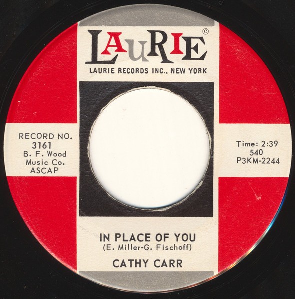 Cathy Carr – In Place Of You / I Waded In The Water (7" Vinyl)
