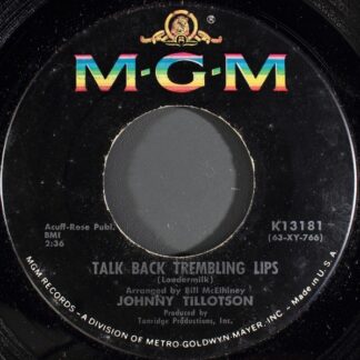 Johnny Tillotson – Talk Back Trembling Lips / Another You (7" Vinyl)