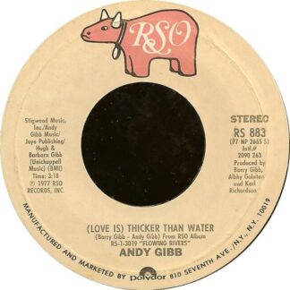 Andy Gibb – (Love Is) Thicker Than Water/Words And Music (7" Vinyl)