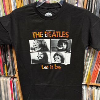 Beatles - Let It Be Logo Flowers (Black)