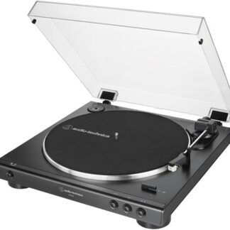 Audio Technica AT-LP60X-BK Fully Automatic Belt-Drive Turntable (Black, Built-In Preamp, Belt Drive)