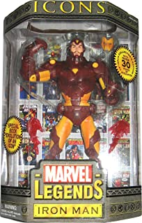 Marvel Legends Icons Series 1 Iron Man 12" Action Figure Unmasked Variant