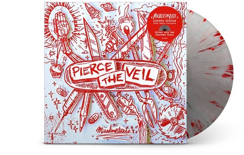 Pierce the Veil - Misadventures (Indie Exclusive, Limited Edition, Colored Vinyl, Red, Silver)