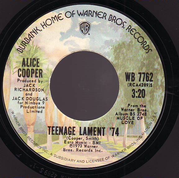 Alice Cooper – Teenage Lament '74/Hard Hearted Alice (7" Vinyl)