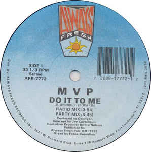 MVP ‎– Do It To Me (Vinyl)