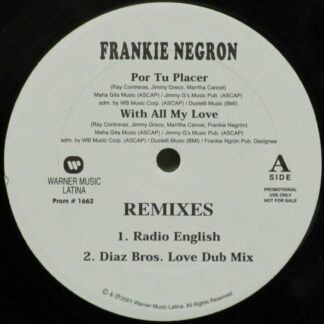 Frankie Negron – With All My Love - Remixes (Vinyl)